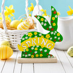 Easter Rabbit Bunny Shape Spring Cutout 7.6 Inches Easter > Figurines > Bunnies La Vie Bien Easter Rabbit Bunny Shape Spring Cutout 7.6 Inches