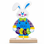 Easter Rabbit Egg Hunting Bunny Shape Cutout 6.15 Inches Easter > Figurines > Bunnies La Vie Bien Easter Rabbit Egg Hunting Bunny Shape Cutout 6.15 Inches