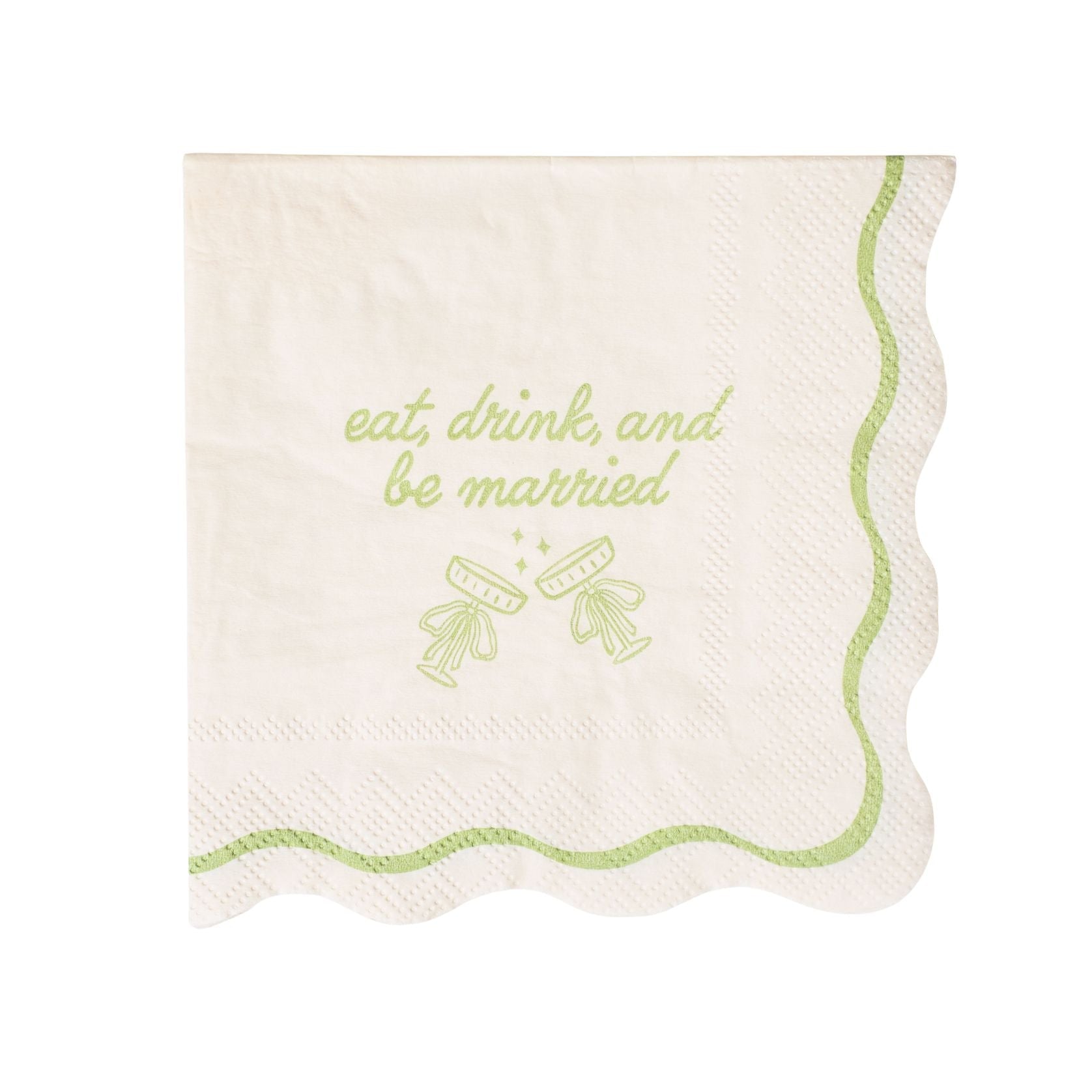 Eat, Drink, & Be Married - Wedding Cocktail Napkins La Vie Bien Eat, Drink, & Be Married - Wedding Cocktail Napkins