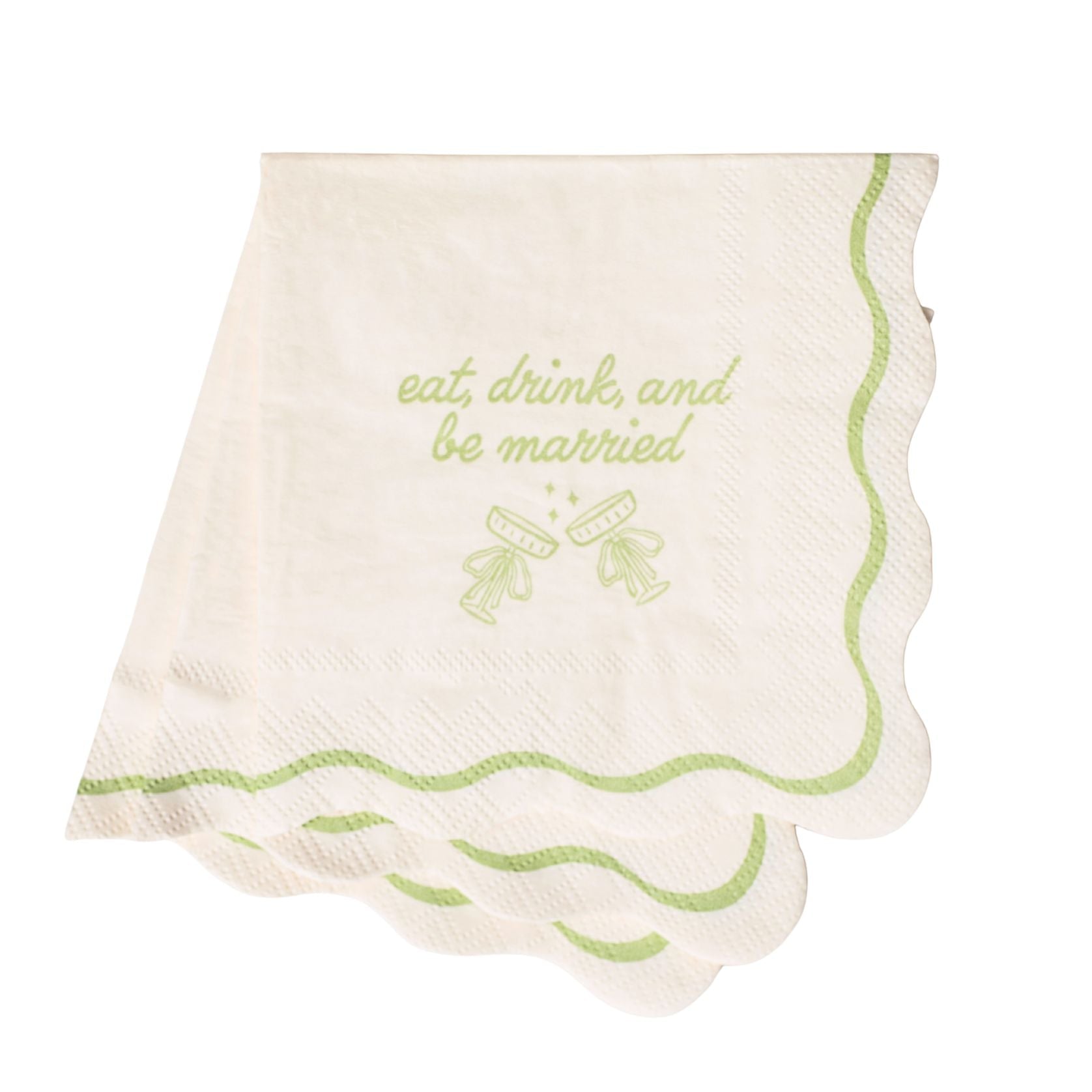 Eat, Drink, & Be Married - Wedding Cocktail Napkins La Vie Bien Eat, Drink, & Be Married - Wedding Cocktail Napkins