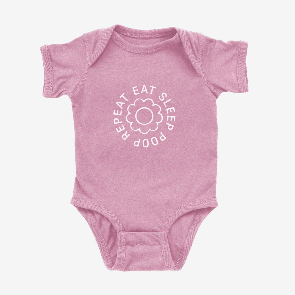 Eat Sleep Poop Repeat One piece bodysuit