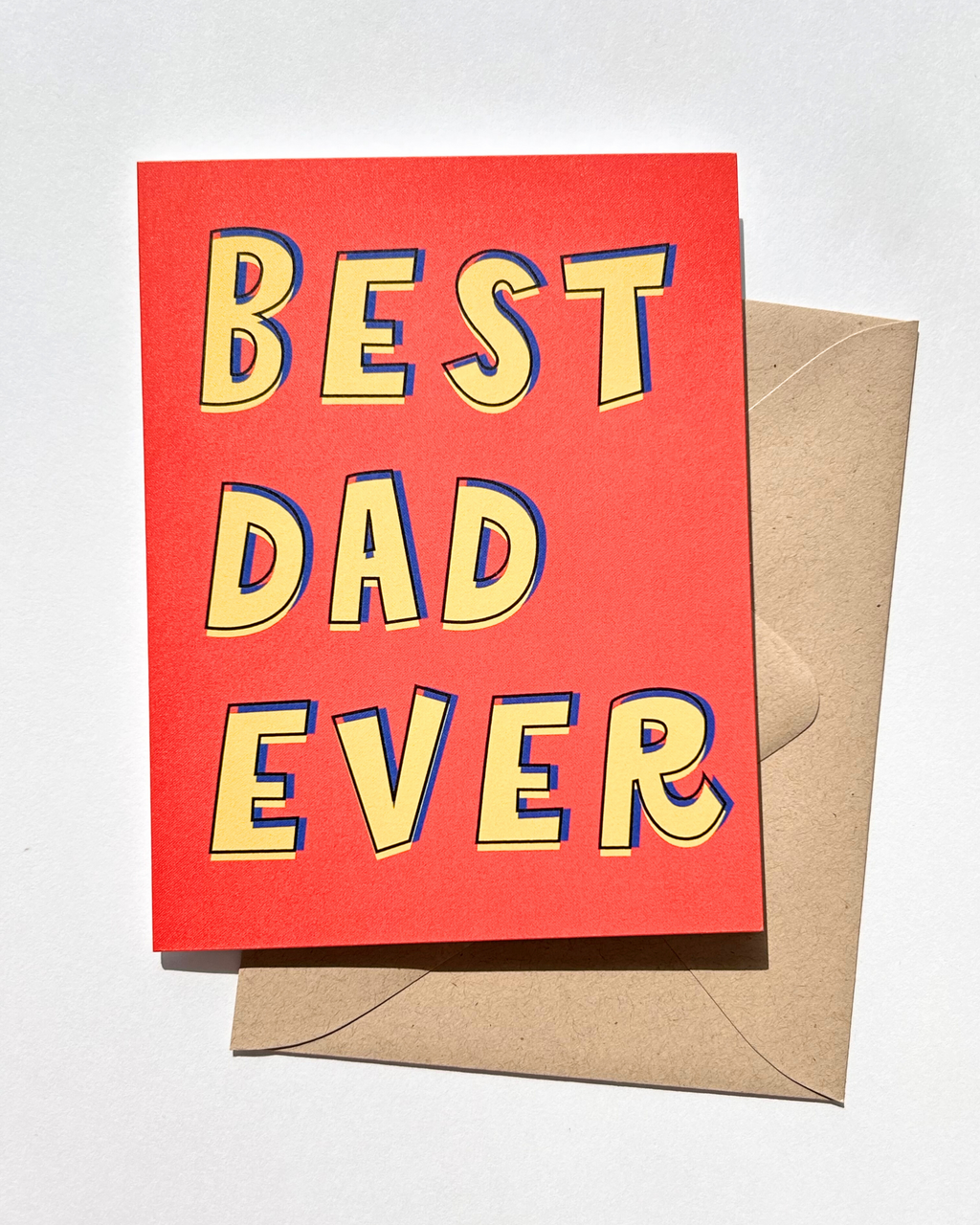 Best Dad Ever Cute Father's Day Card From Kid