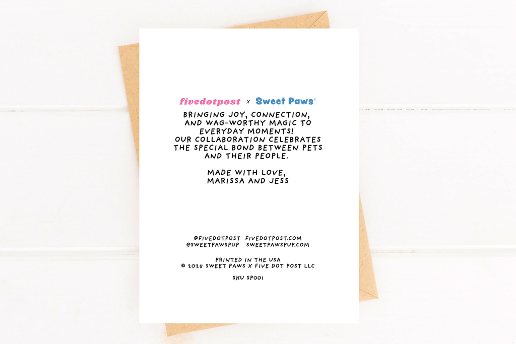 Dog Birthday Card - Pet Parent Greeting Card Birthday Zoomies by Five Dot Post