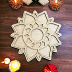 Eco-conscious Rangoli Tray