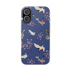 Eco friendly Koi & Crane Cherry Blossom Phone Case, Biodegradable Case Phone Case La Vie Bien Eco friendly Koi & Crane Cherry Blossom Phone Case, Biodegradable Case