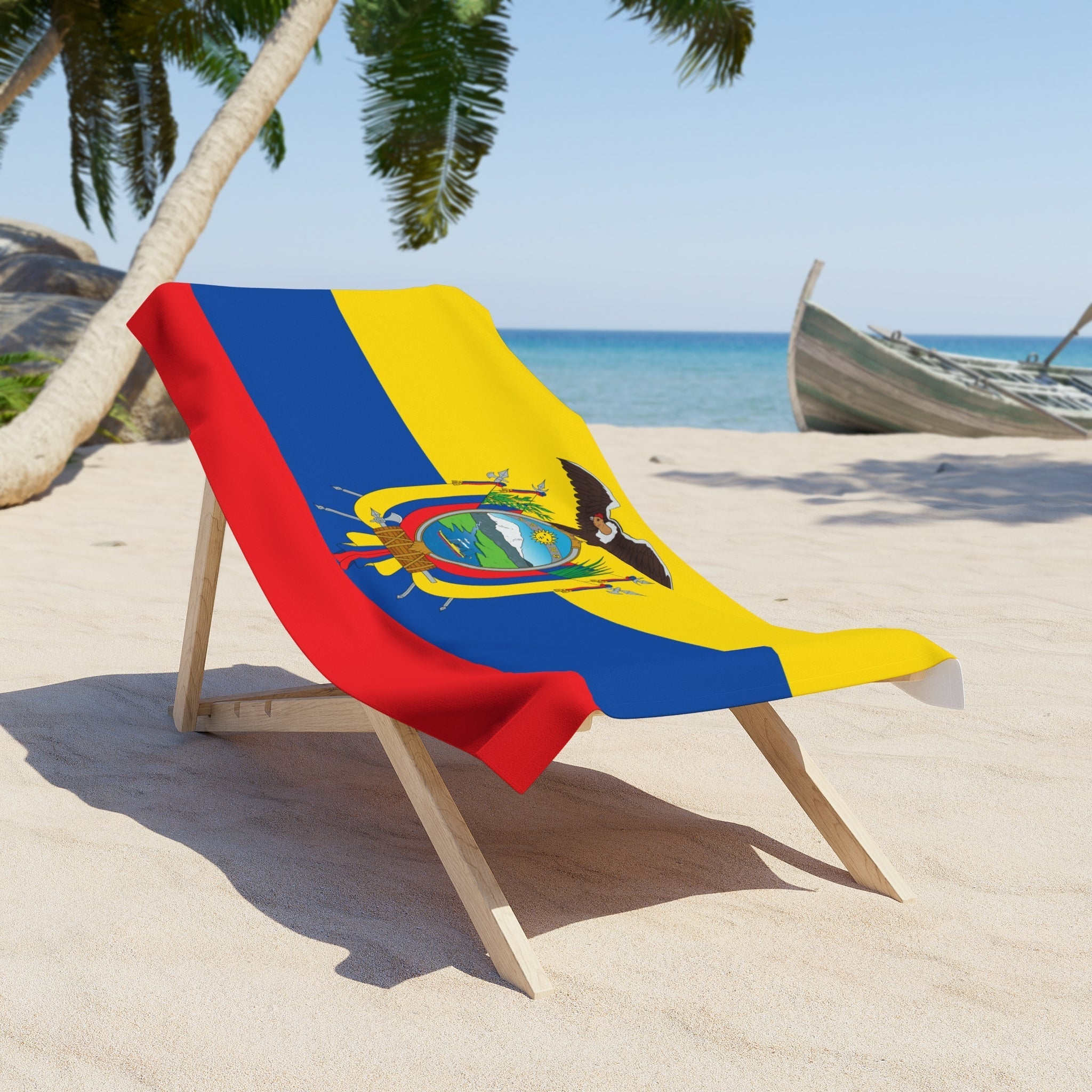 ECUADOR Flag Beach Towel | Quality & Long Lasting - 2 Sizes | Ecuadorian Pride | Gift for Ecuadorians Home Decor La Vie Bien ECUADOR Flag Beach Towel | Quality & Long Lasting - 2 Sizes | Ecuadorian Pride | Gift for Ecuadorians