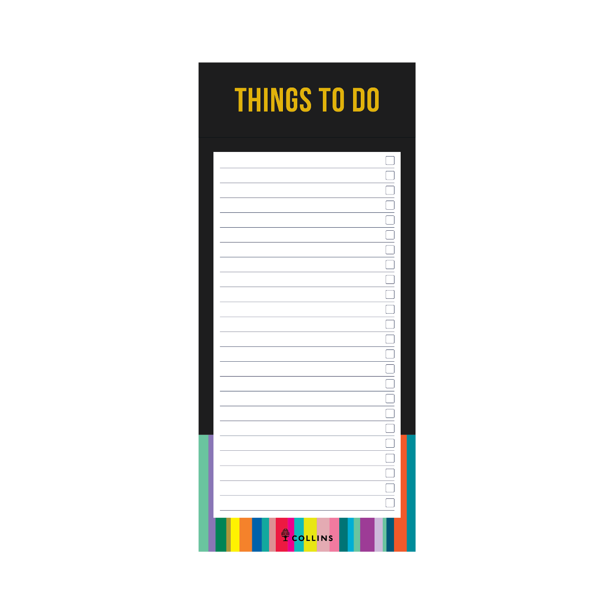 Edge Rainbow - Slim Magnetic To Do List Pad (ED1STD) by US Collins Debden