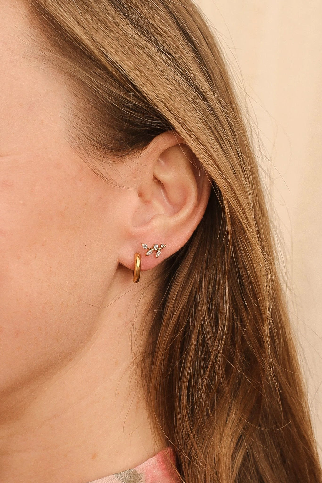 Eden Flat Back Stud by Rose & Clay