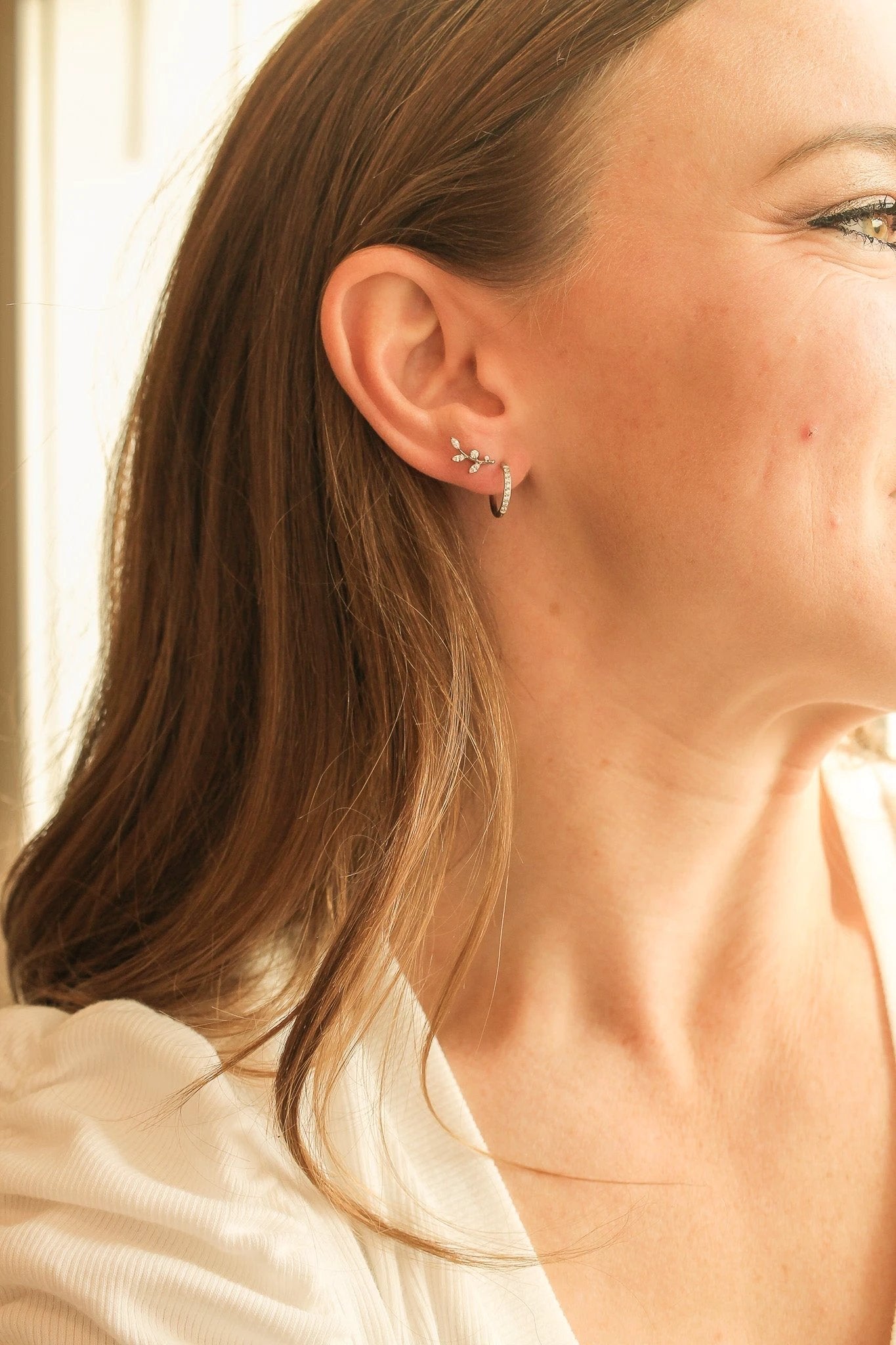 Eden Flat Back Stud by Rose & Clay