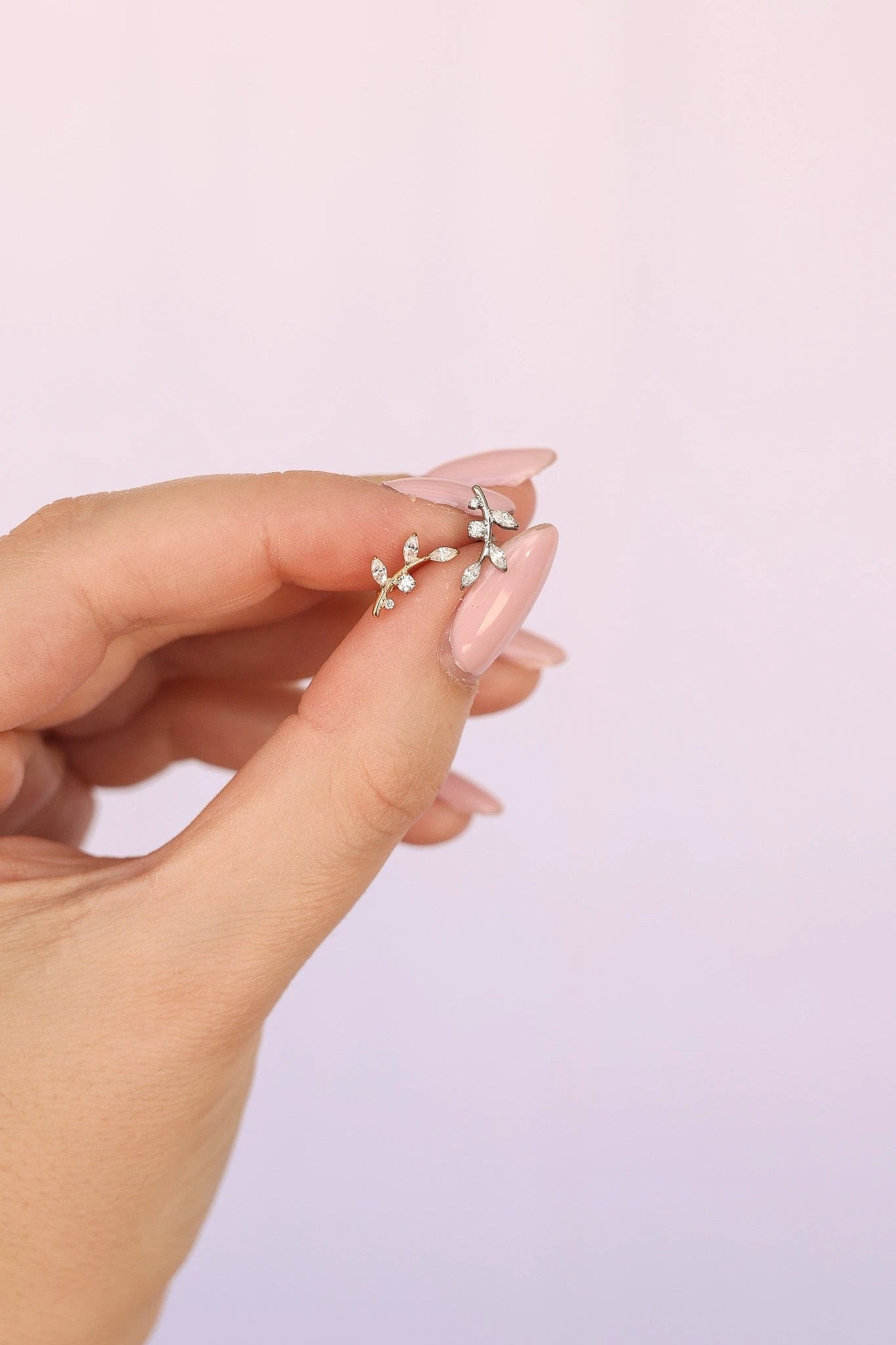 Eden Flat Back Stud by Rose & Clay