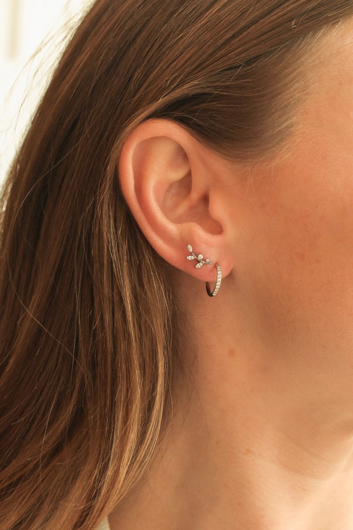 Eden Flat Back Stud by Rose & Clay