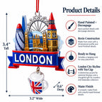 London Skyline Big Ben Eye Souvenir Resin Christmas Ornament