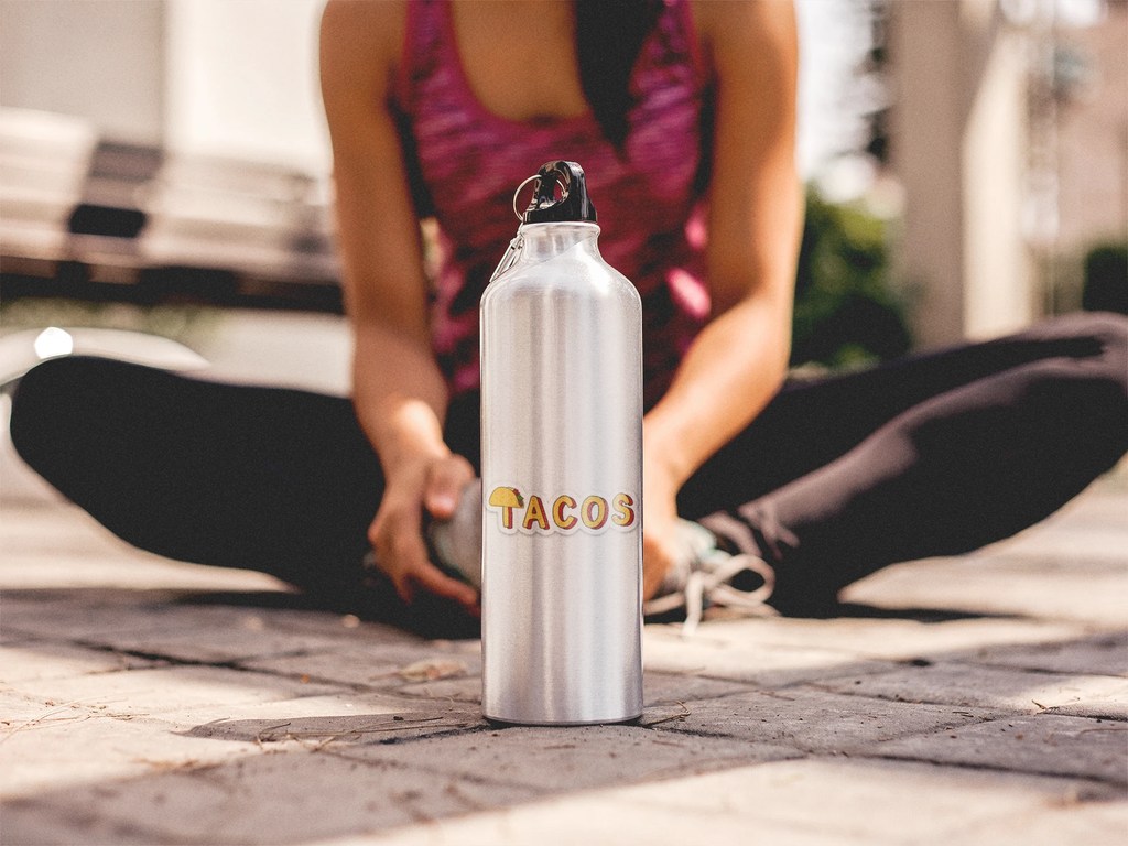 Taco Love Vinyl Lap Top or Water Bottle Sticker by Five Dot Post