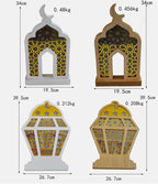 Eid Wooden LED Decorative Desktop Ornaments (MAC395)