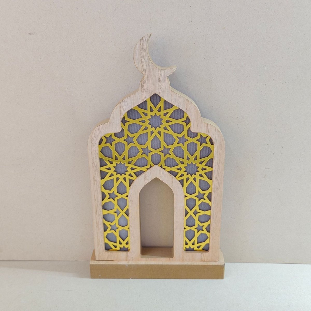 Eid Wooden LED Decorative Desktop Ornaments (MAC395) La Vie Bien Eid Wooden LED Decorative Desktop Ornaments (MAC395)