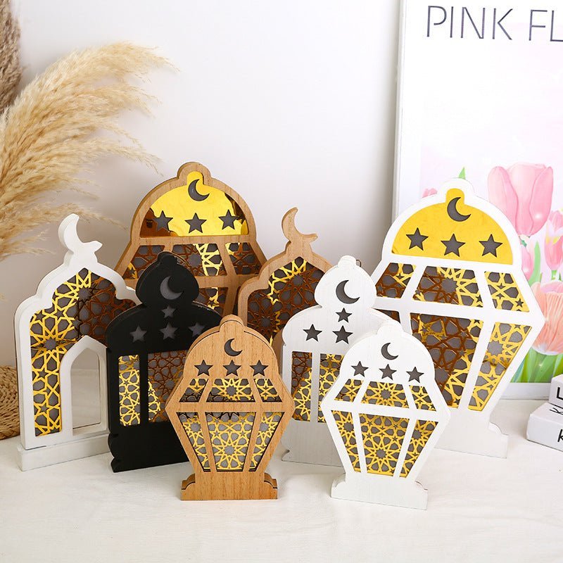 Eid Wooden LED Decorative Desktop Ornaments (MAC395) La Vie Bien Eid Wooden LED Decorative Desktop Ornaments (MAC395)