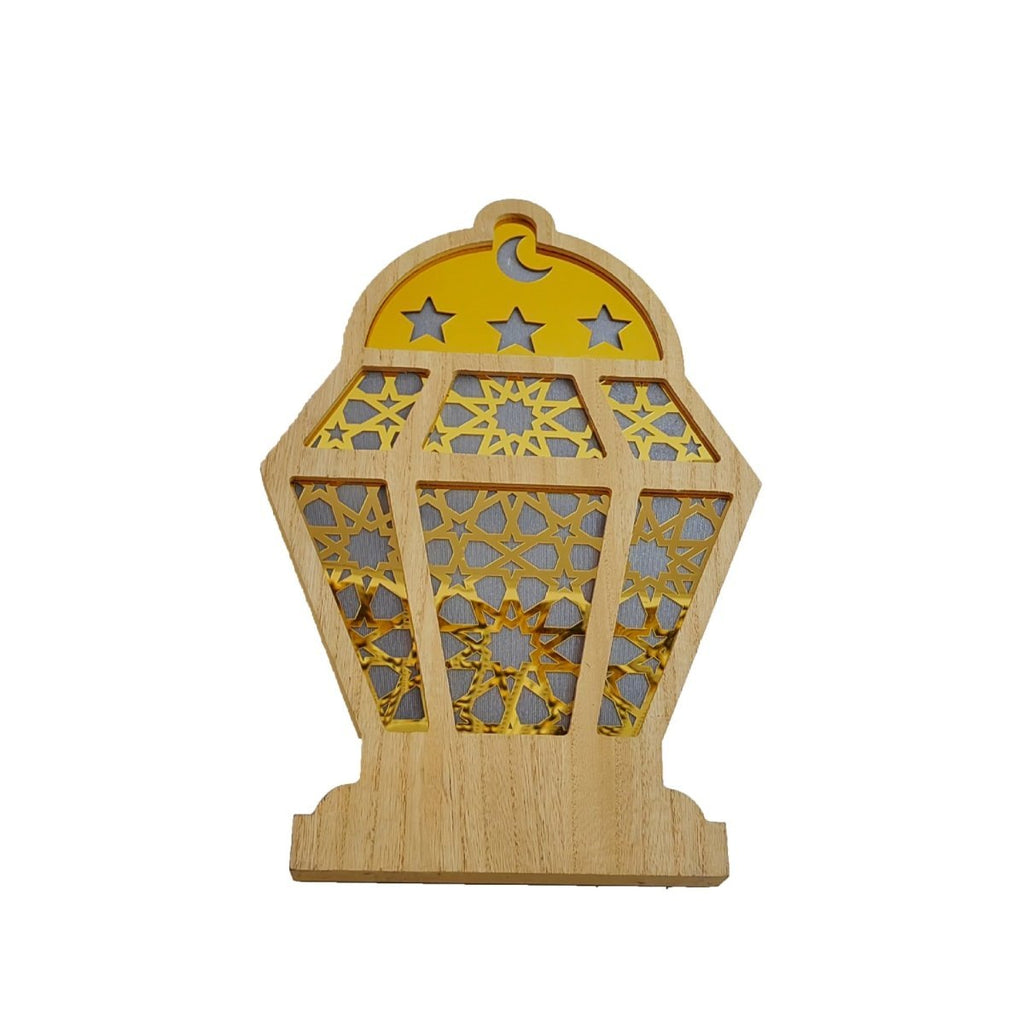 Eid Wooden LED Decorative Desktop Ornaments (MAC395) La Vie Bien Eid Wooden LED Decorative Desktop Ornaments (MAC395)