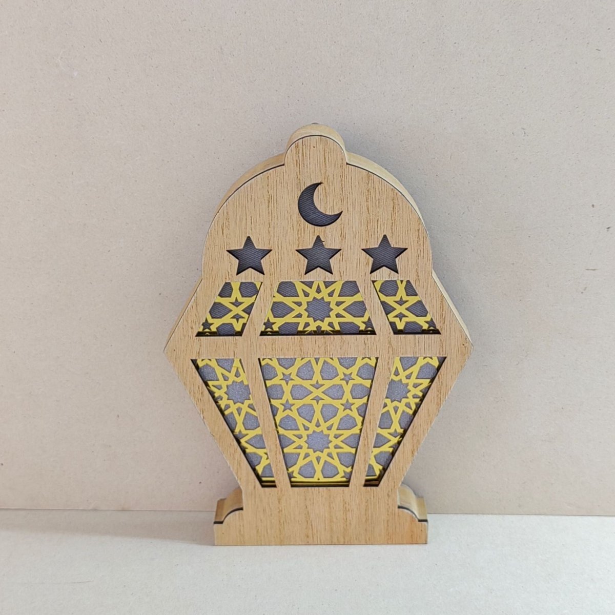 Eid Wooden LED Decorative Desktop Ornaments (MAC395) La Vie Bien Eid Wooden LED Decorative Desktop Ornaments (MAC395)