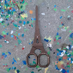 Eiffel Tower Mini Scissors in Antique Bronze, Rose Gold, Silver, Iridescent, or Gold by The Bullish Store