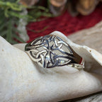 Eiyen Celtic Knot Ring in Sterling Silver Ring La Vie Bien Eiyen Celtic Knot Ring in Sterling Silver