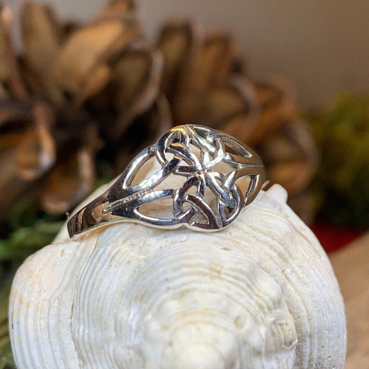 Eiyen Celtic Knot Ring in Sterling Silver Ring La Vie Bien Eiyen Celtic Knot Ring in Sterling Silver