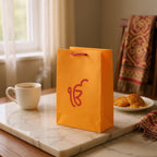 Ek Omkar Printed Paper Bag, Set of 10 Favors & Return Gifts La Vie Bien Ek Omkar Printed Paper Bag, Set of 10