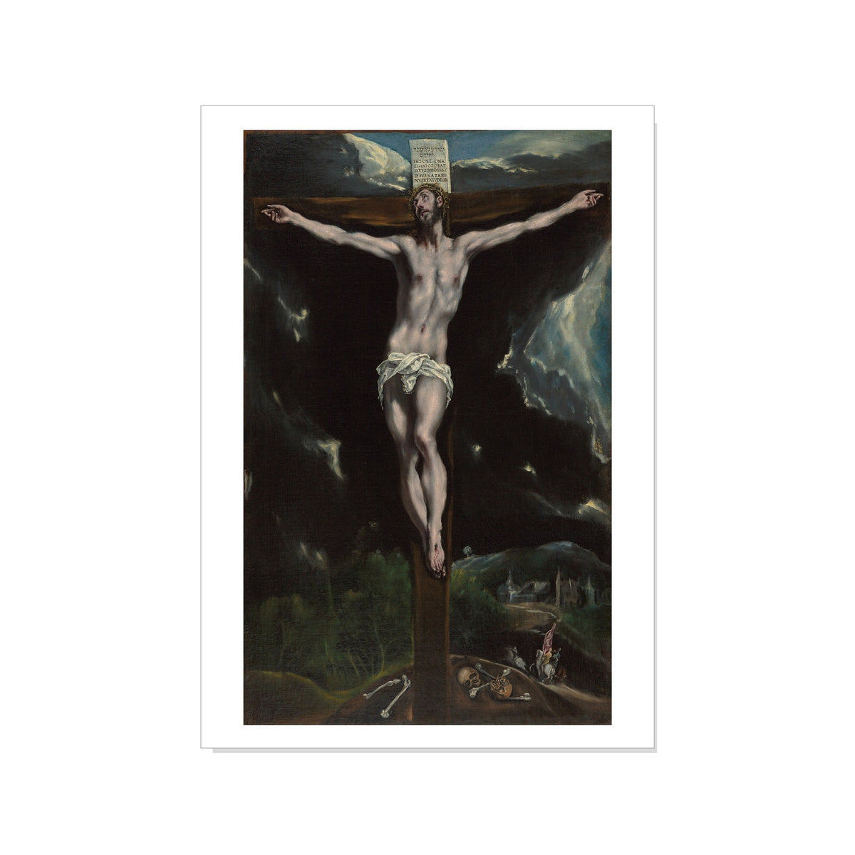 El Greco- Christ on the Cross - Postcard STATIONERY La Vie Bien El Greco- Christ on the Cross - Postcard