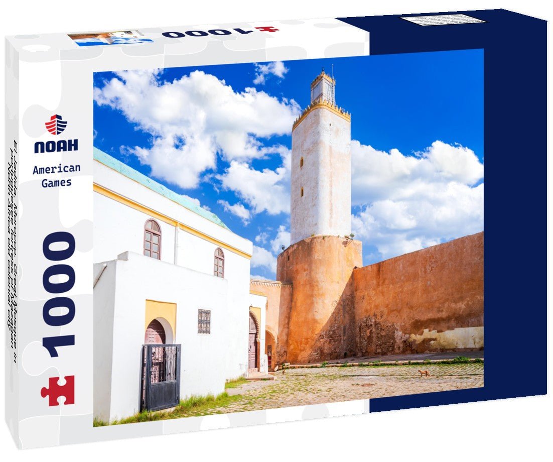 El Jadida, Morocco. Great Mosque in portuguesee fortress of Mazagan, North Africa old colonial city 1000pc Puzzle La Vie Bien El Jadida, Morocco. Great Mosque in portuguesee fortress of Mazagan, North Africa old colonial city 1000pc Puzzle