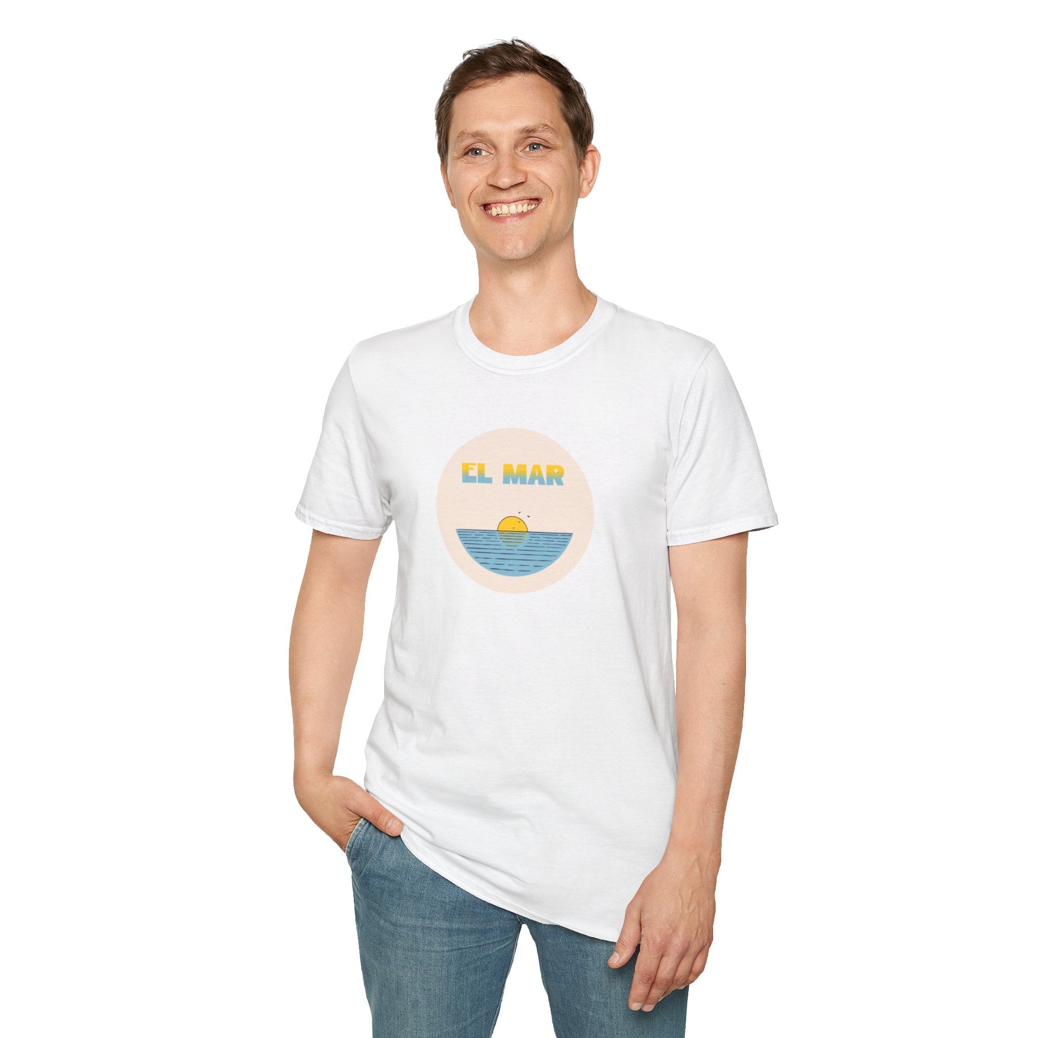 El mar T-Shirt, Tee for Beach Lovers T-Shirt La Vie Bien El mar T-Shirt, Tee for Beach Lovers
