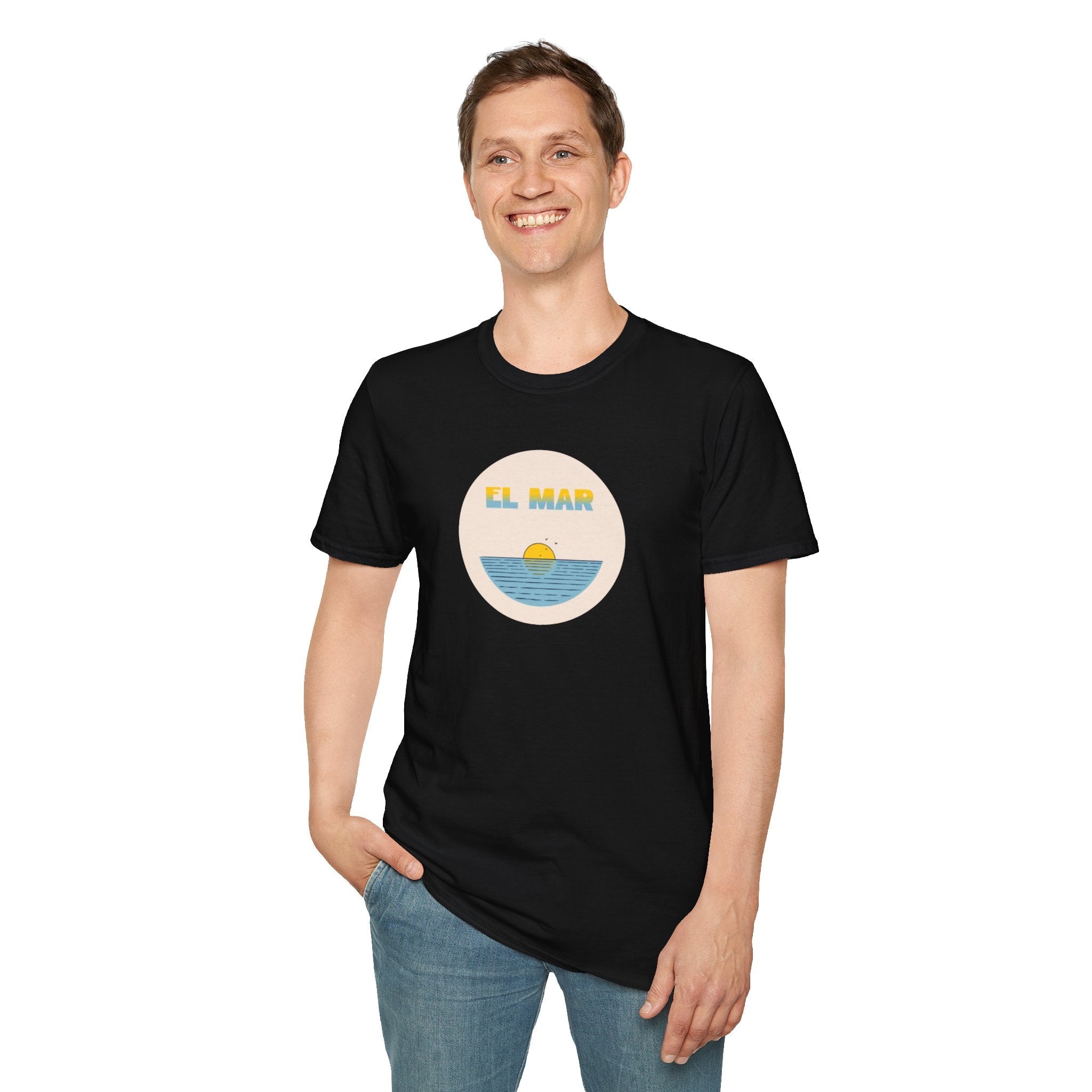 El mar T-Shirt, Tee for Beach Lovers T-Shirt La Vie Bien El mar T-Shirt, Tee for Beach Lovers