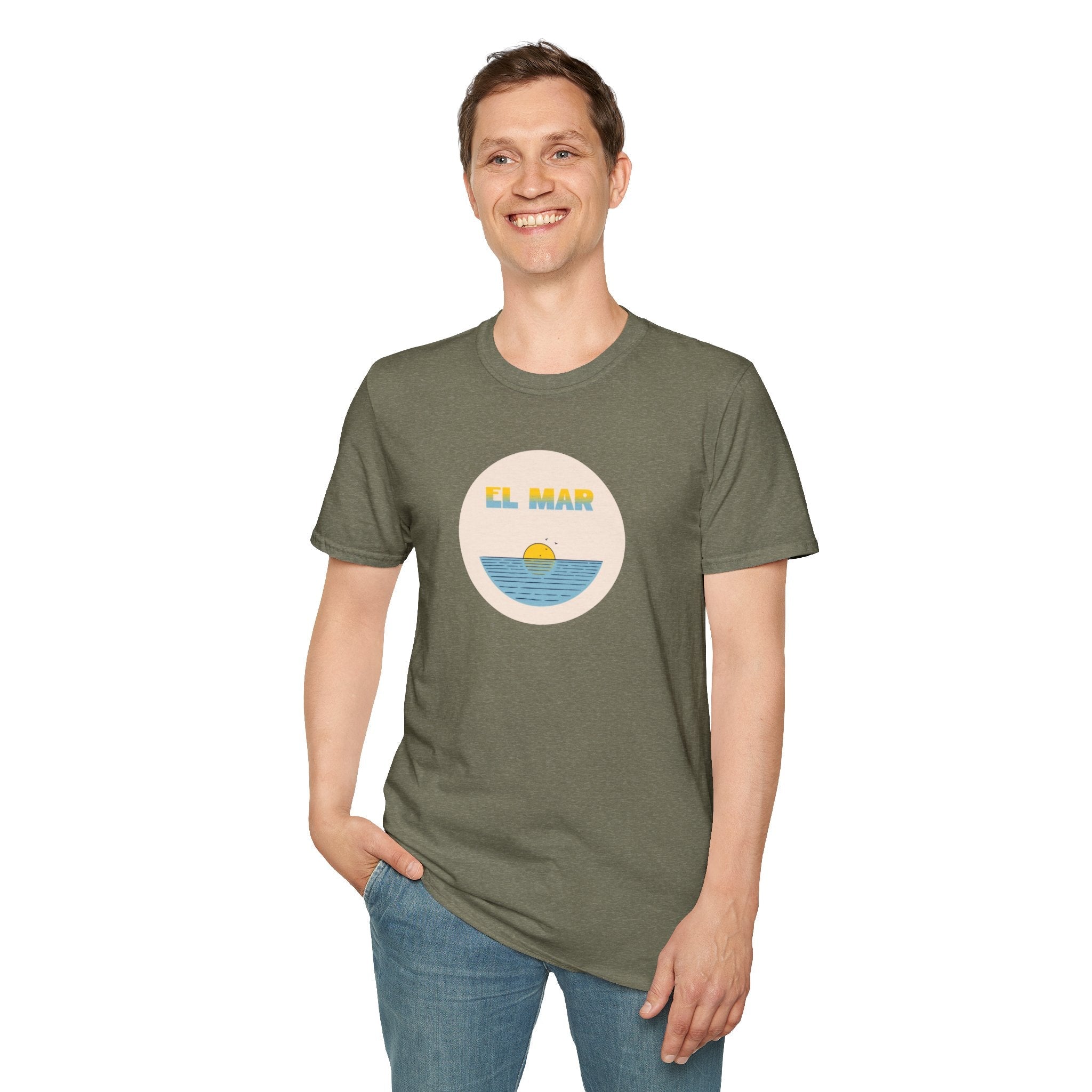 El mar T-Shirt, Tee for Beach Lovers T-Shirt La Vie Bien El mar T-Shirt, Tee for Beach Lovers