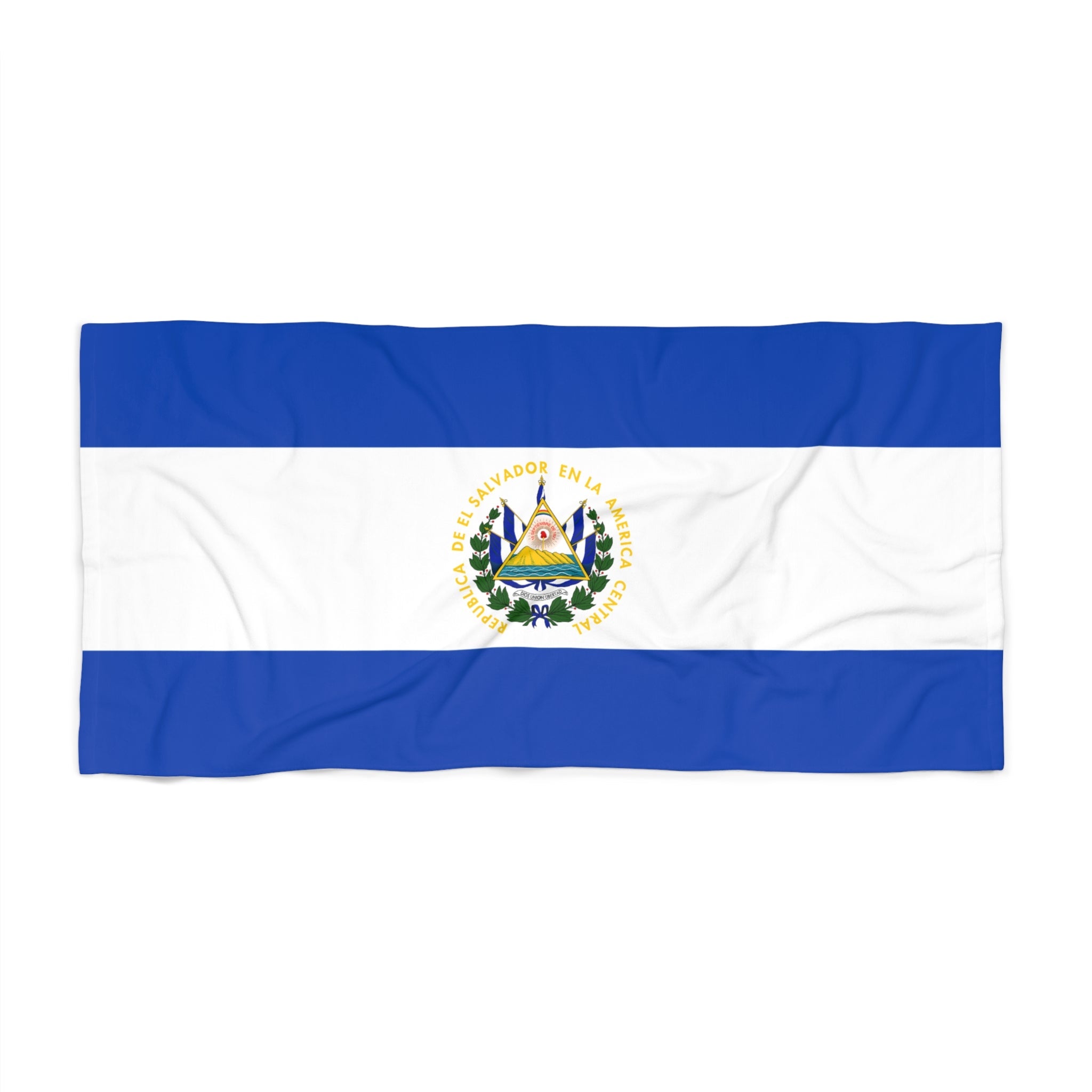 El Salvador Flag Beach Towel | Quality & Long Lasting - 2 Sizes | Salvadorian Pride | Gift for Salvadorians | Púchica Vos Home Decor La Vie Bien El Salvador Flag Beach Towel | Quality & Long Lasting - 2 Sizes | Salvadorian Pride | Gift for Salvadorians | Púchica Vos