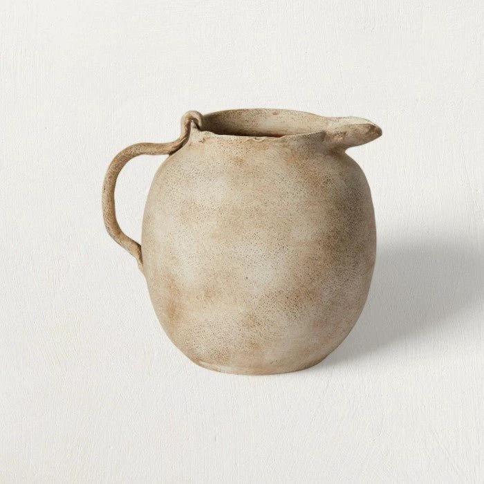 Eleanor Off-White Ceramic Jug by White Cliff Studio