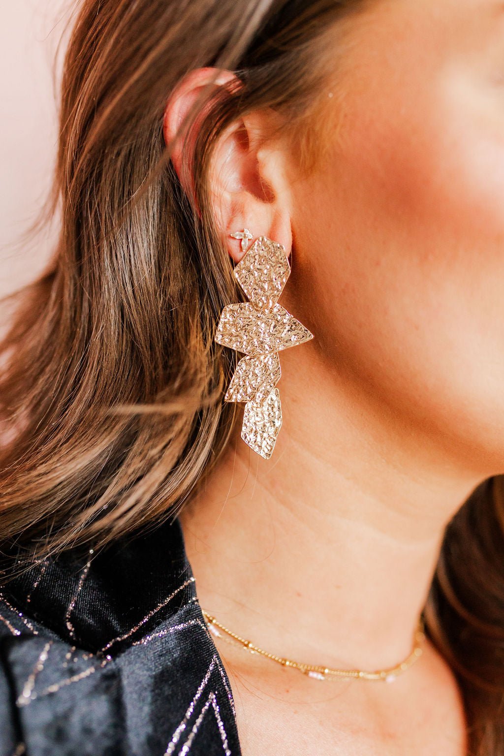 Electra Statement Earrings - Gold