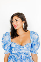 Electra Statement Earrings - Silver