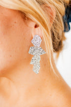 Electra Statement Earrings - Silver