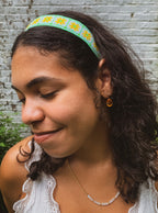 Electric Floral Love Headband Headbands La Vie Bien Electric Floral Love Headband
