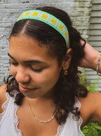 Electric Floral Love Headband Headbands La Vie Bien Electric Floral Love Headband
