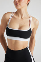 Electric Rib Color Block Bra Clothing La Vie Bien Electric Rib Color Block Bra