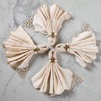 Elegant Bee Napkin Ring - Set of 4 Aprons & Mitts & Towels & Table Linens La Vie Bien Elegant Bee Napkin Ring - Set of 4