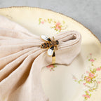Elegant Bee Napkin Ring - Set of 4 Aprons & Mitts & Towels & Table Linens La Vie Bien Elegant Bee Napkin Ring - Set of 4