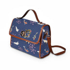 Elegant Cherry blossom, Koi and Crane Waterproof Canvas Bag, Floral Japanese nature Inspired Satchel Bags La Vie Bien Elegant Cherry blossom, Koi and Crane Waterproof Canvas Bag, Floral Japanese nature Inspired Satchel
