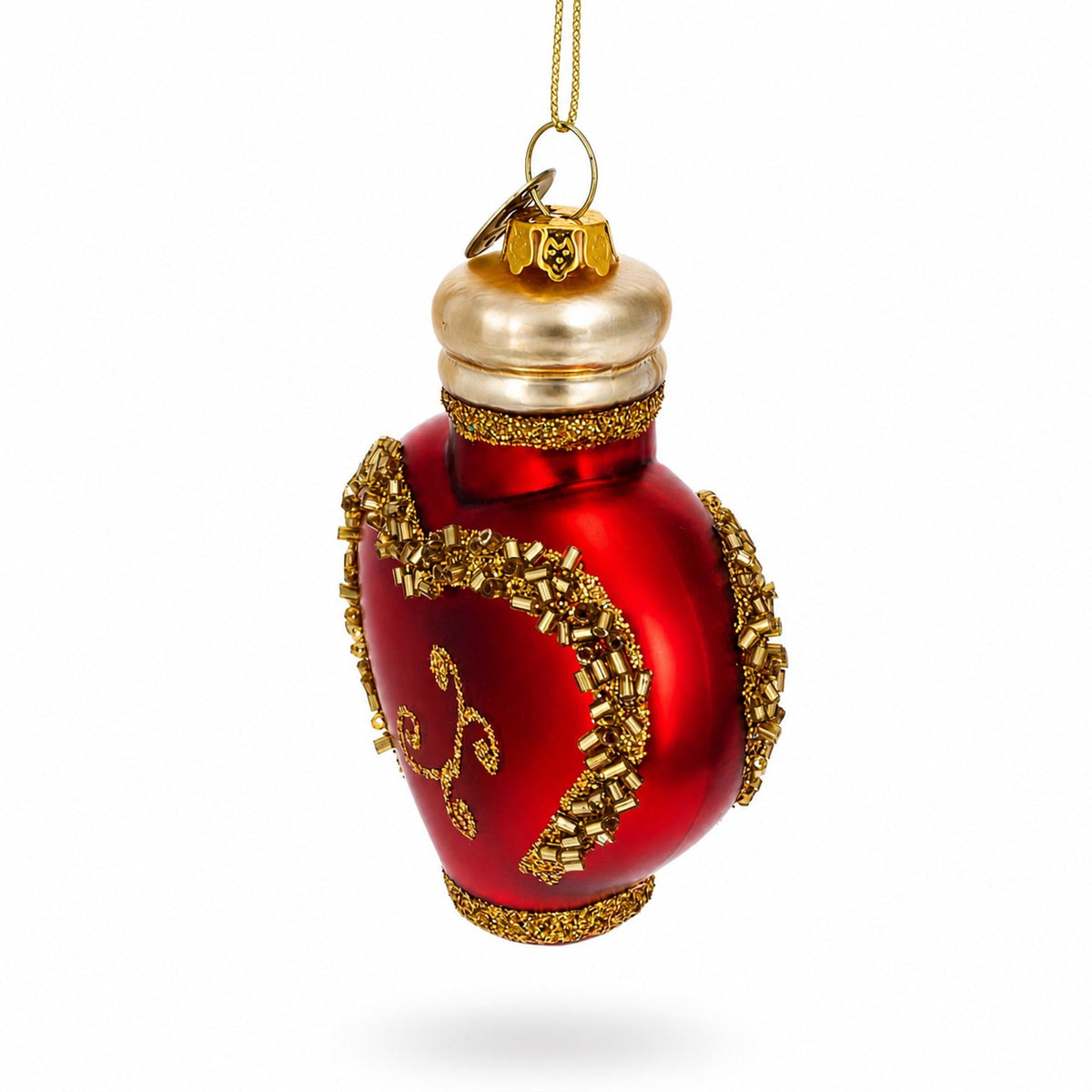 Elegant Perfume Bottle Glass Christmas Ornament Christmas Ornaments > Fashion La Vie Bien Elegant Perfume Bottle Glass Christmas Ornament