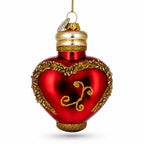 Elegant Perfume Bottle Glass Christmas Ornament Christmas Ornaments > Fashion La Vie Bien Elegant Perfume Bottle Glass Christmas Ornament