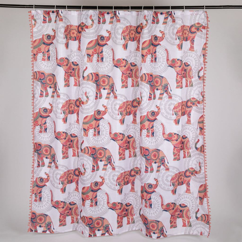 Elephant Beauty Shower Curtain Bathroom Decor & Cleaning La Vie Bien Elephant Beauty Shower Curtain