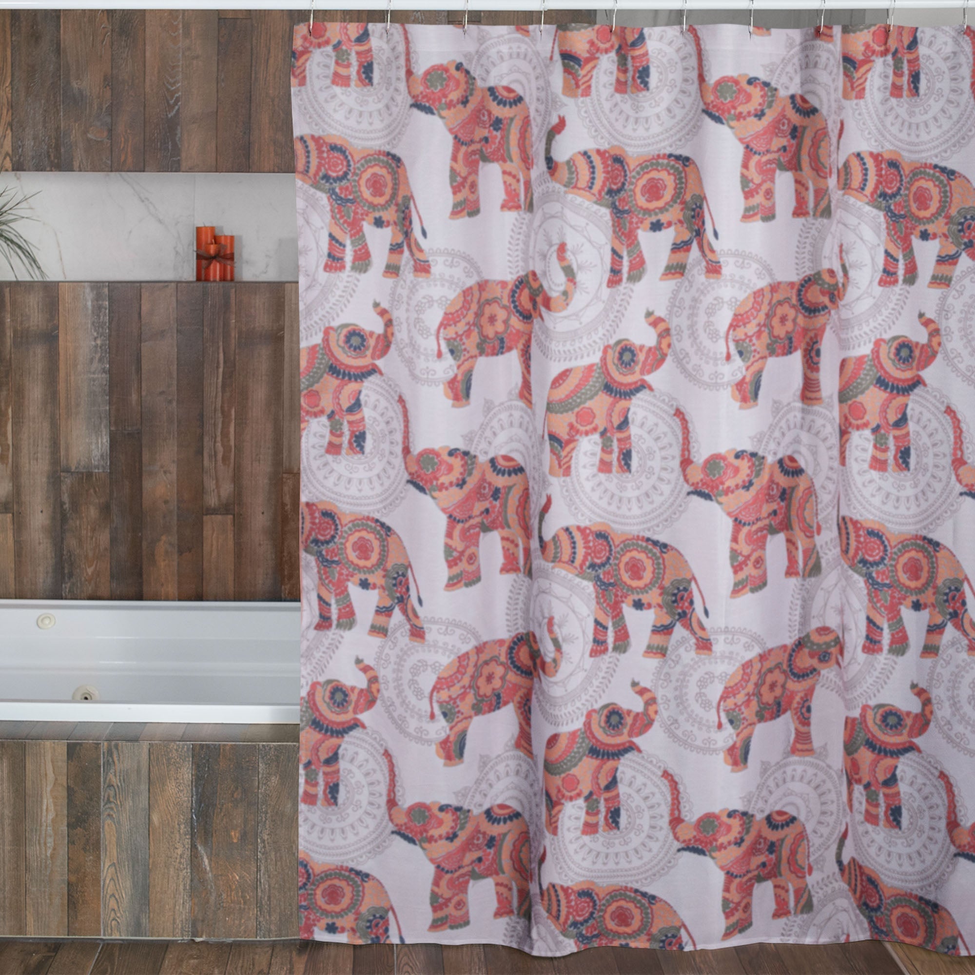 Elephant Beauty Shower Curtain Bathroom Decor & Cleaning La Vie Bien Elephant Beauty Shower Curtain