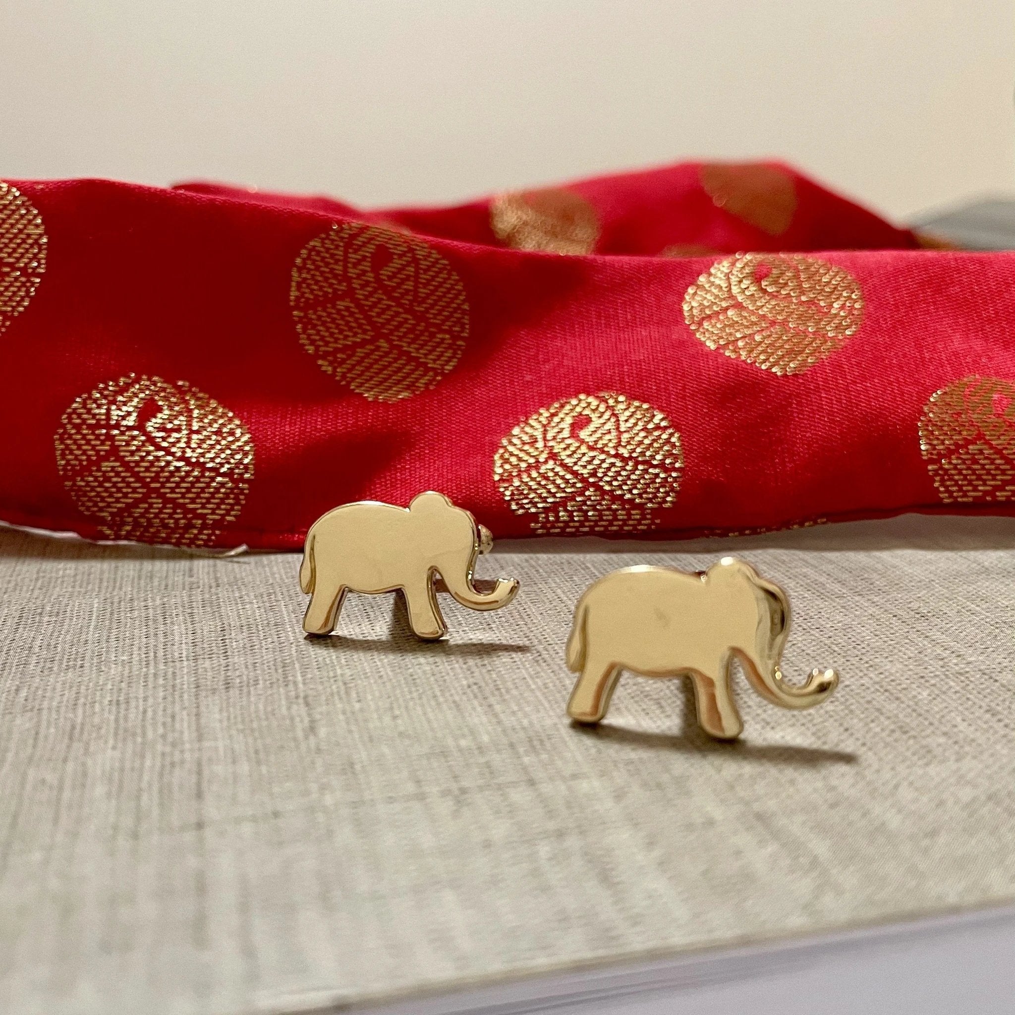 Elephant Cufflinks by Modern Desi