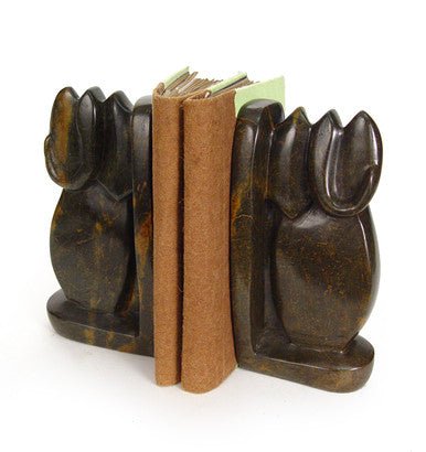 Elephant Stone Bookends (Pair) La Vie Bien Elephant Stone Bookends (Pair)