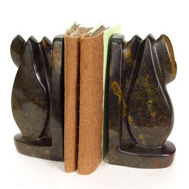 Elephant Stone Bookends (Pair) La Vie Bien Elephant Stone Bookends (Pair)