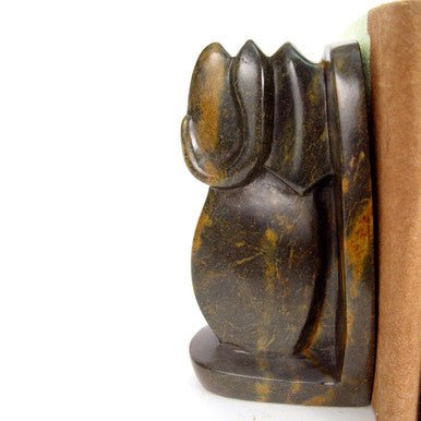Elephant Stone Bookends (Pair) La Vie Bien Elephant Stone Bookends (Pair)